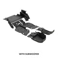 18-23 JLU 4DR full vehicle kit front and rear flooring cargo mat cargo closeout wheelhouse covers NO subwoofer mesa smoke
