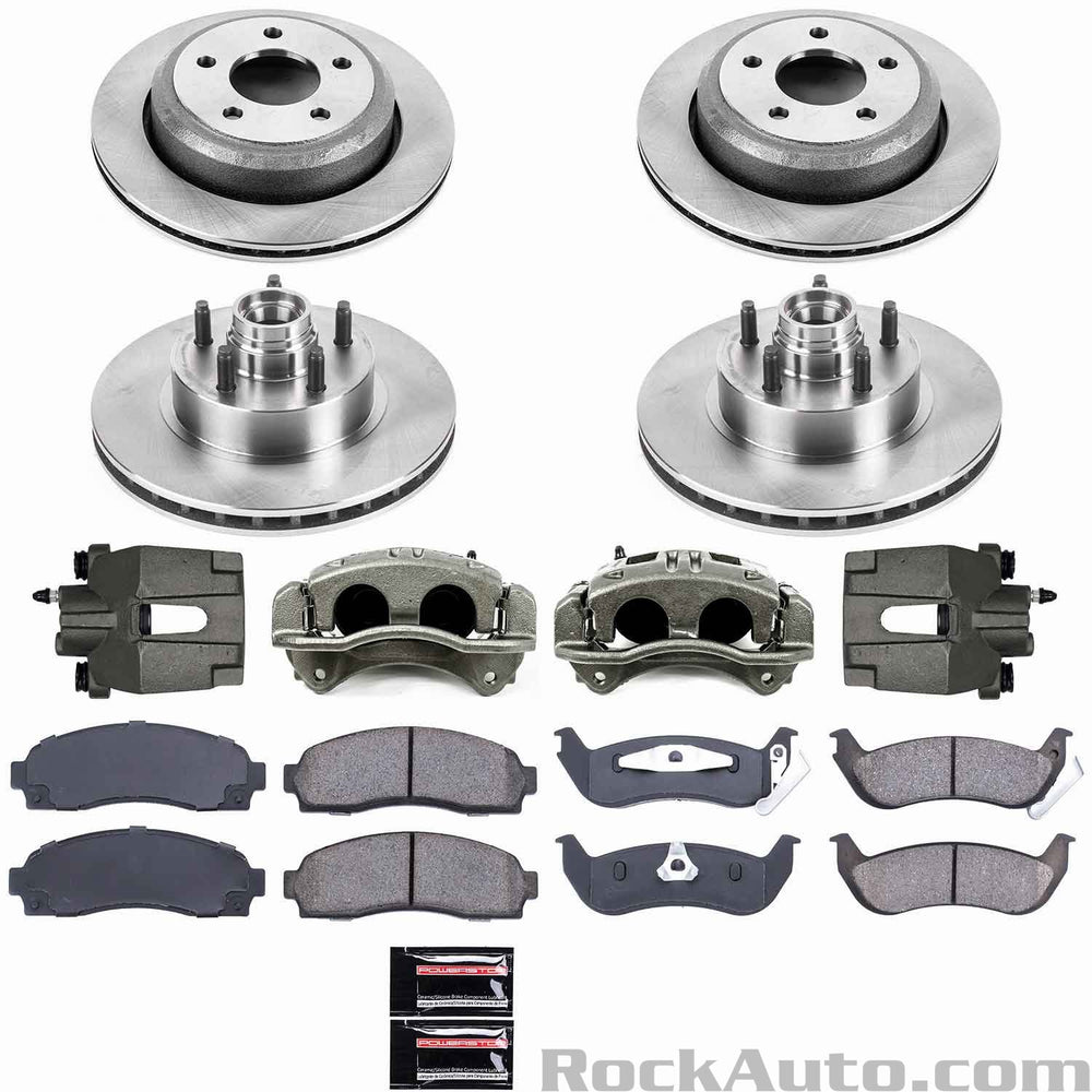 Power Stop 10-11 Ford Ranger Autospecialty Kit w/ Calipers - Front and Rear