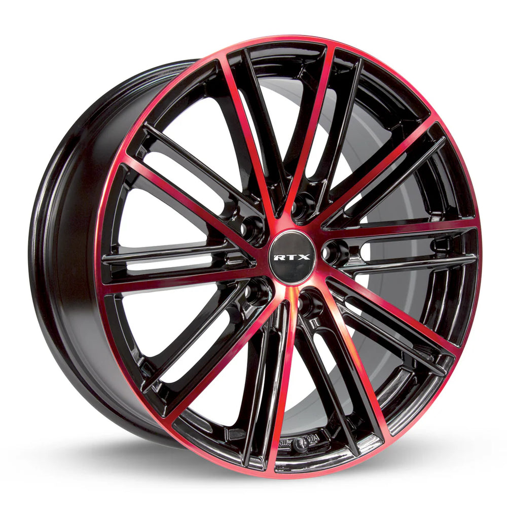 STROBE 5 18X8 5X114.3 ET45 CB73.1 BLACK MACHINED RED