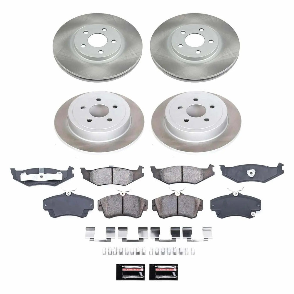 Power Stop 01-03 Chrysler PT Cruiser Front and Rear Semi-Coated Rotor Kit