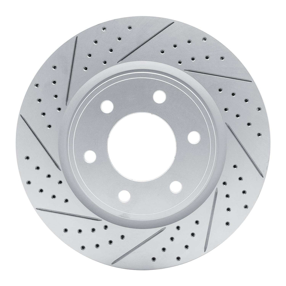 DFC 07-24 Infiniti Qx80 Front Left Drilled & Slotted Geoperformance Rotor