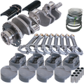 Eagle Chevy LS7 4.000in Crank 24 Tth Rlctor 6.125in I-Beam Rods 4.125in Pistons Rotating Assembly