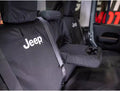 Covercraft 18-24 Jeep Wrangler JL 4dr 2-Row 60/40 Endura Jeep Logo SeatSaver Second Row Seat Covers