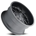 ~(37 lbs. 20X20X10)~ COGENT (8107) MATTE BLACK 18X9 8-165.1/8-170 0mm 130.8mm