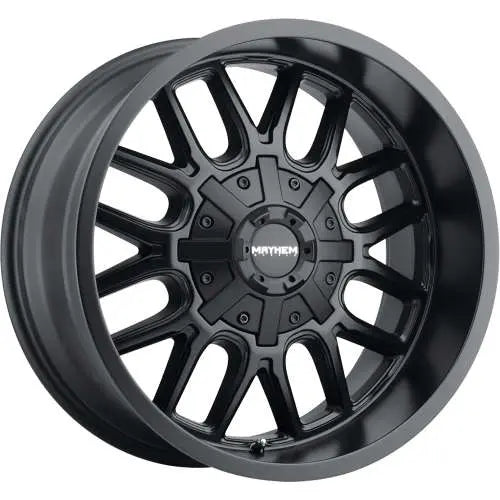 ~(37 lbs. 20X20X10)~ COGENT (8107) MATTE BLACK 18X9 8-165.1/8-170 0mm 130.8mm