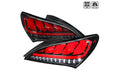 2DR LED TAIL LIGHTS GLOSSY BLACK WI