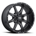 MO970 18X9 6X135/5.5 12MM GLOSS BLACK W/ MILLED LIP