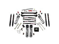 Skyjacker 97-06 Jeep TJ 4in Dual Rate Long Travel Coils Long Arm RR1 Lift Kit w/ Black Max Shocks