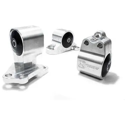 Innovative 92-95 Civic B/D Series Silver Aluminum Mounts 85A Bushings (Auto to Manual Hydro 3 Bolt)
