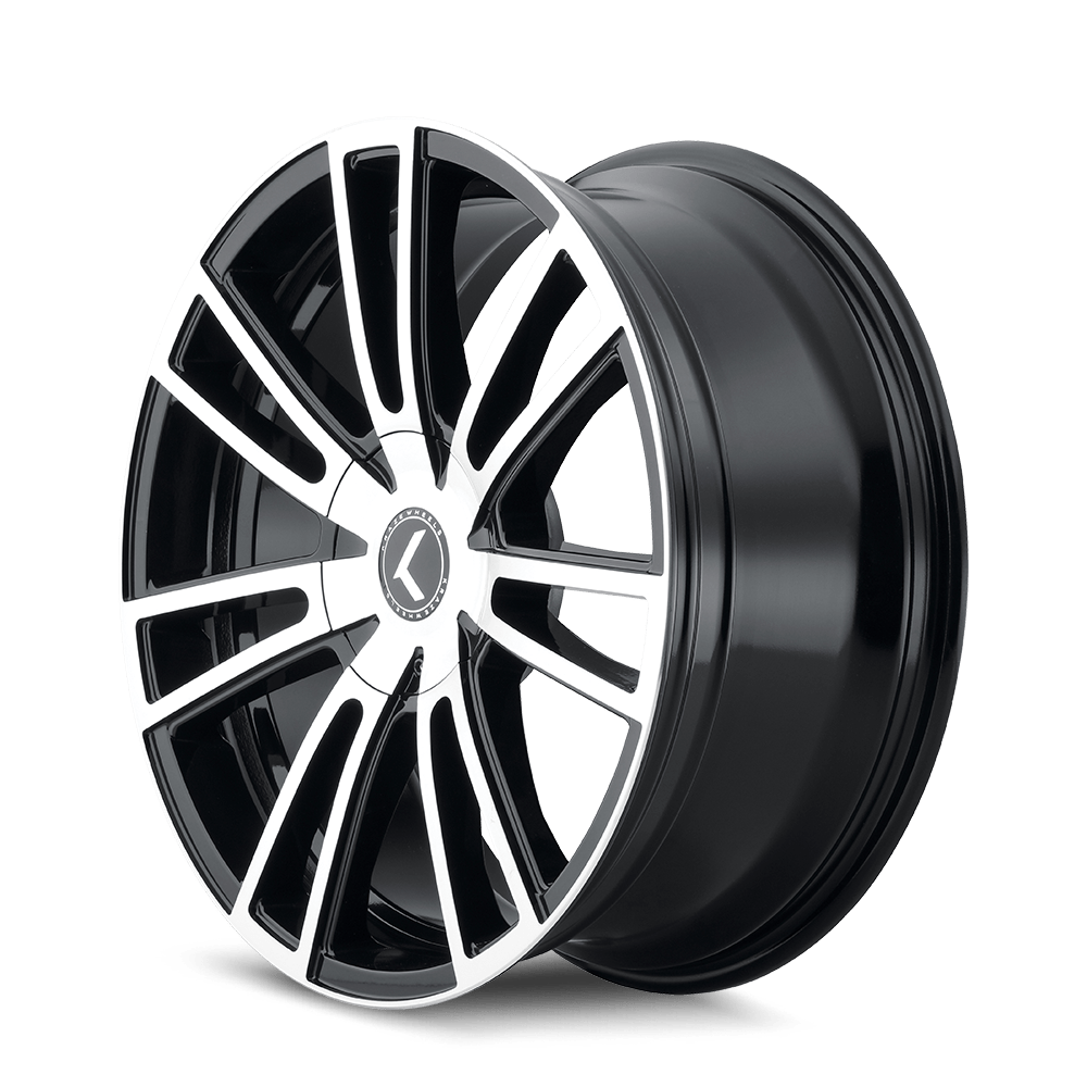 KRAZE SPECTRA 183 GLOSS BLACK MACHINED 18X8 5-108 5-114.3 40MM 72.62MM