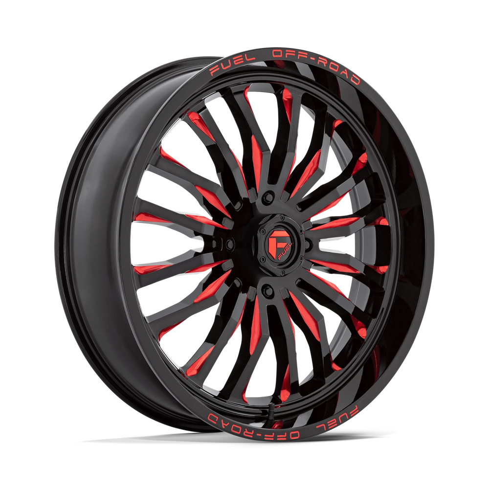 D822 24X7 4X137 G-BLK MILL-RED 13MM