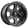 ~(38 lbs. 20X20X12)~ RIPPER 17x9 6x139.70 MATTE BLACK GLOSS BLACK LIP (-12 mm)