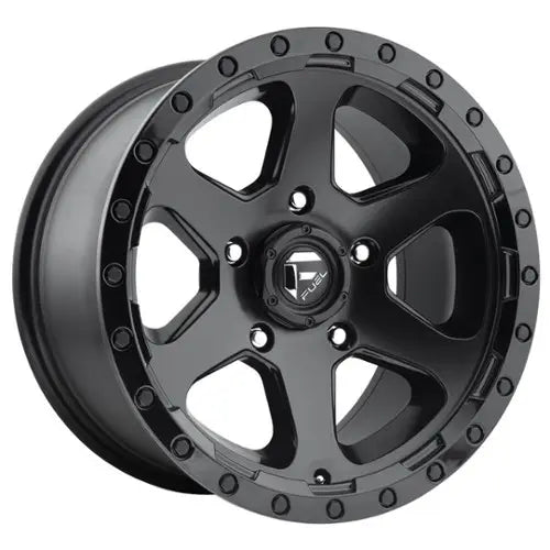 ~(38 lbs. 20X20X12)~ RIPPER 17x9 6x139.70 MATTE BLACK GLOSS BLACK LIP (-12 mm)