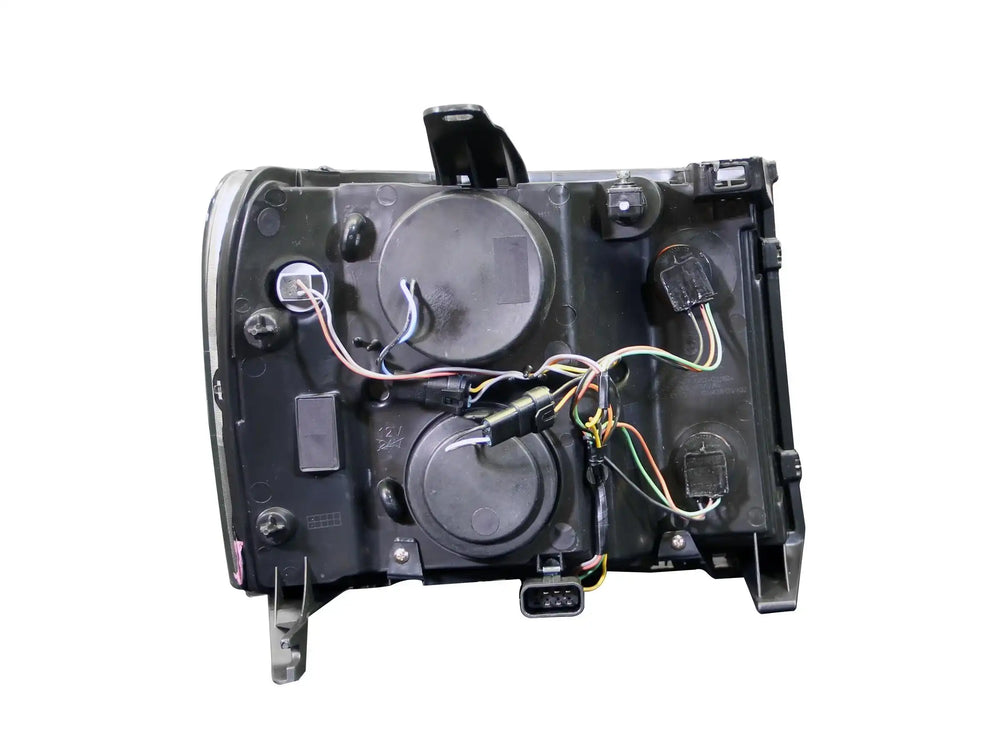 0713 SIERRA 1500 PROJECTOR HEADLIGHTS W/ UBAR BLACK