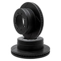 R1 Concepts Brake Rotor- Slotted - Black