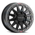 Raceline A14BG Alpha 15x10in/5x114.3 BP/25mm Offset/68mm Bore - Black & Gunmetal Ring Beadlock Wheel