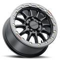 Raceline A14BG Alpha 15x10in/5x114.3 BP/25mm Offset/68mm Bore - Black & Gunmetal Ring Beadlock Wheel