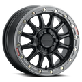 Raceline A14BG Alpha 15x10in/5x114.3 BP/25mm Offset/68mm Bore - Black & Gunmetal Ring Beadlock Wheel