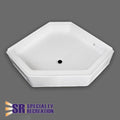 SPONEO SHOWER BASE 32 X 32 FC DRAIN WHITE