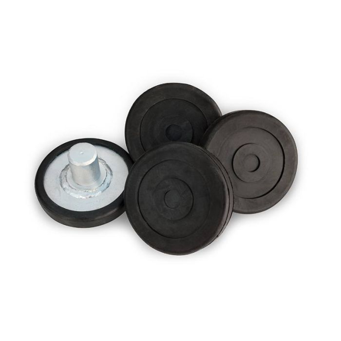 PAD SET COMPLETE/35MM PIN/INCL POLYURETHANE TUFPAD/SET OF 4