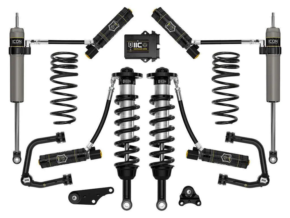 2024-2025 Toyota Tacoma 1.25-3 Inch Lift Stage 6 Suspension System Tubular Overland Rear Springs Icon Vehicle Dynamics