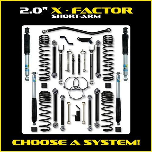 0406 WRANGLER UNLIMITED LJ2.0IN X FACTOR SYSTEM B51