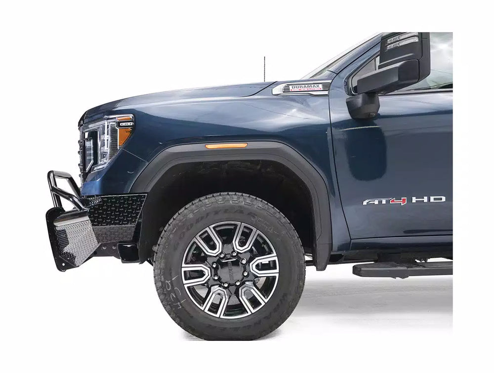 20C SIERRA 2500/3500 BLACK STEEL FRONT BUMPER W/ PRERUNNER GUARD