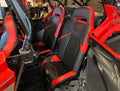 GT3 Fold Flat Rear Suspension Seats for Polaris RZR PRO XP4 PRO R4 Turbo R4 (Pair) Black