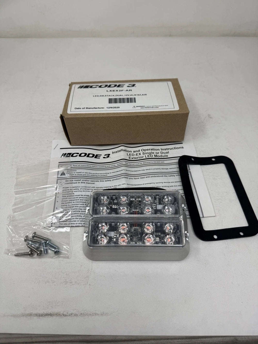 LED X EXTERIOR LIGHT RED AND AMBER