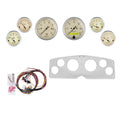 AutoMeter Antique Beige 54-55 GMC Truck Billet Panel/Gauge Kit - 3-1/8in. (x2) & 2-1/16in. (x4)
