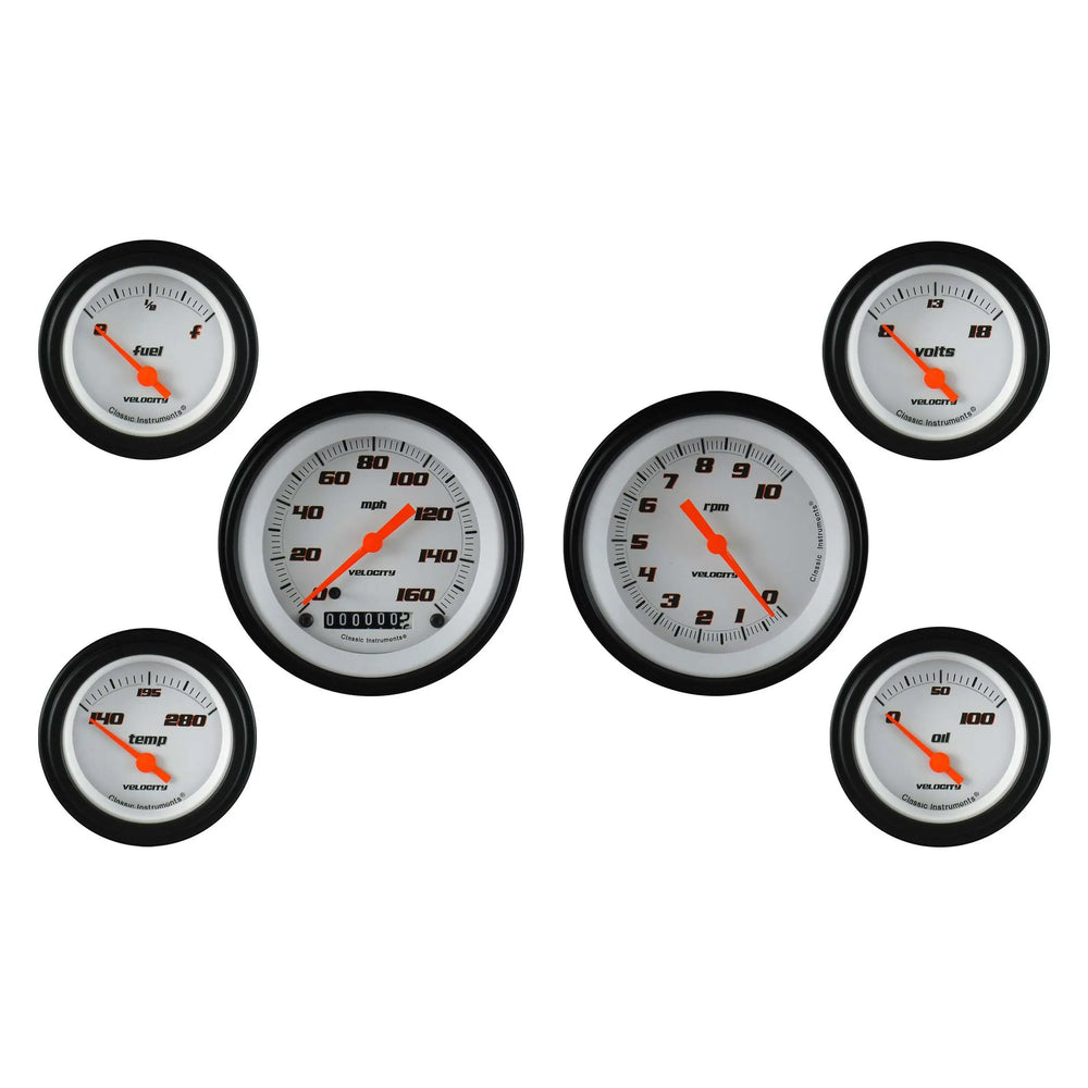 VELOCITY WHITE 6 GAUGE SET