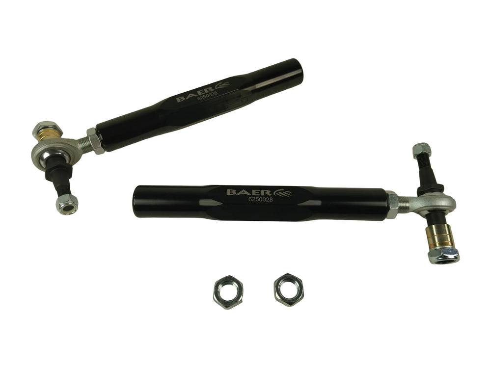 6974 NOVA TRACKER ADJUSTABLE TIE ROD ENDS 8.770IN SLEEVE BLACK ECOATED SET