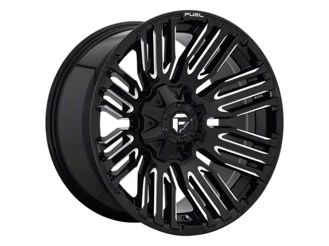 ~(43 lbs. 23X23X12)~ SCHISM 20x9 5x114.30/5x127.00 GLOSS BLACK MILLED (1 mm)