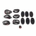 LED OVAL BOAT LIGHT KIT BLK. RED LED 6PK.