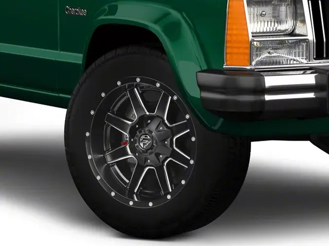 ~(34 lbs. 21X21X12)~ MAVERICK 18x9 5x114.30/5x127.00 MATTE BLACK MILLED (1 mm)