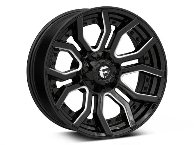 ~(44 lbs. 23X23X13)~ RAGE 20x10 6x135.00/6x139.70 GLOSS BLACK MILLED (13 mm)