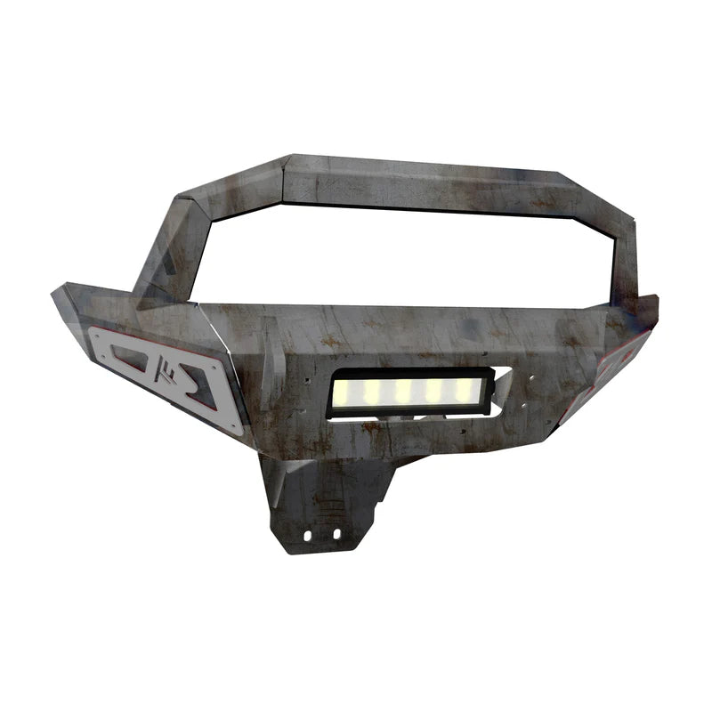 GENERAL FRONT WINCH BUMPER W/ LIGHTS RAW