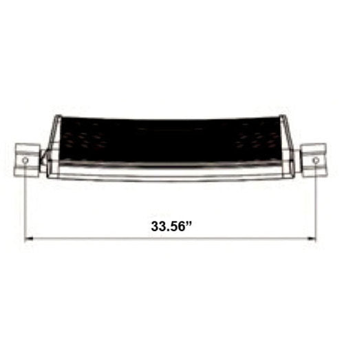 30IN DUAL ROW CURVED BLACKOUT LIGHT BAR