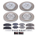Power Stop 13-19 Ford Explorer Front and Rear Semi-Coated Rotor Kit