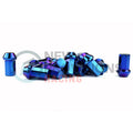 Project Kics 12X1.25 Titanium Blue Caliber Lug Nut