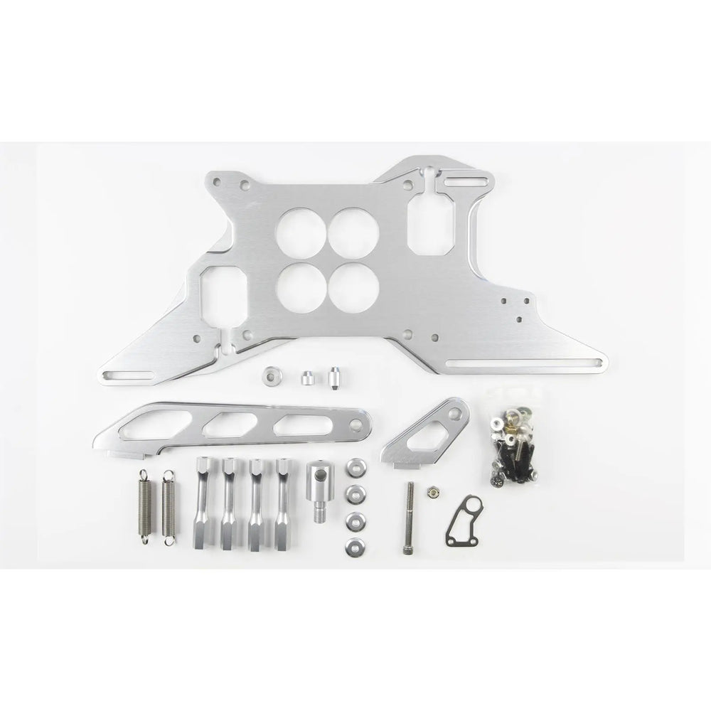 PUSH/PULL CARBURETOR THROTTLE CABLE MOUNTING BRACKET AND SPRING RETURN KIT
