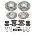 Power Stop 2008 Audi A3 Front and Rear Semi-Coated Rotor Kit