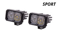 Diode Dynamics Stage Series 2 In LED Pod Pro - Yellow Flood Flush ABL (Pair)