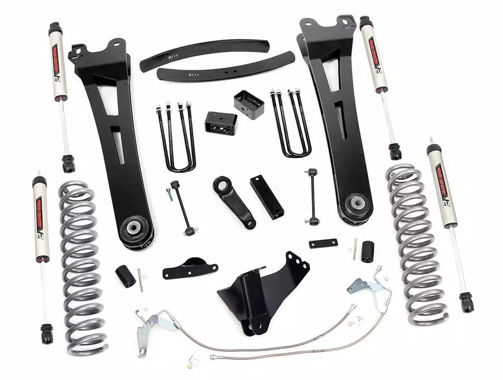 1x 760754 6 Inch Lift Kit Gas Radius Arm V2 Ford Super Duty (08-10)