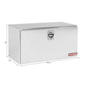48 X 24 X 24IN UNDER BED ALUMINUM JUMBO BOX TOOL 16 CU FT CLEAR FINISH