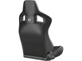 Corbeau Sportline RRS Black Vinyl Diamond/White Stitch Pair w/ Seat heater Installed in Both
