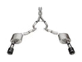 3.0 Dual Rear Exit Cat-Back Exhaust System with 4.5 Straight Cut Carbon Fiber Tips