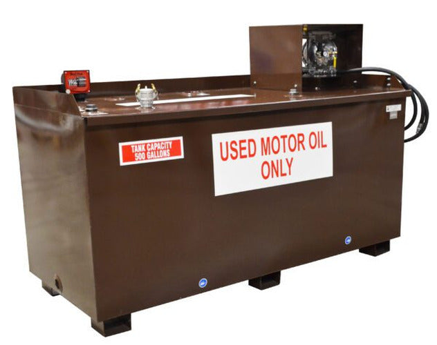 USED OIL STORAGE SYSTEM 500GALLON/WORKBENCH