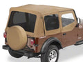 Replace-a-Top Fabric-only Soft Top Spice Jeep 88-95 Wrangler; Includes door skins; Tinted side and rear windows