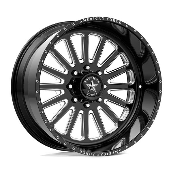 Wheel Pros American Force AFW IDOL SS 24X12 8X180 BLACK -40 AFTNF107G24-5-21